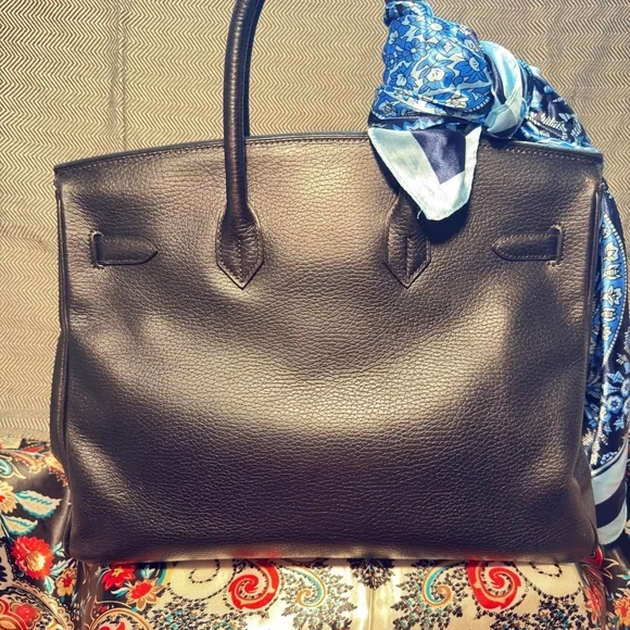 Rare Vintage 2003 Hermes Birkin 35 Ardennes leather Gold hardware & Entrupy COA - Picture 5 of 17